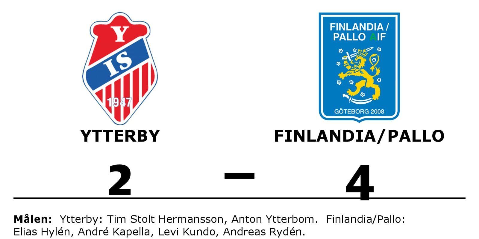 Ytterby IS förlorade mot Finlandia/Pallo AIF