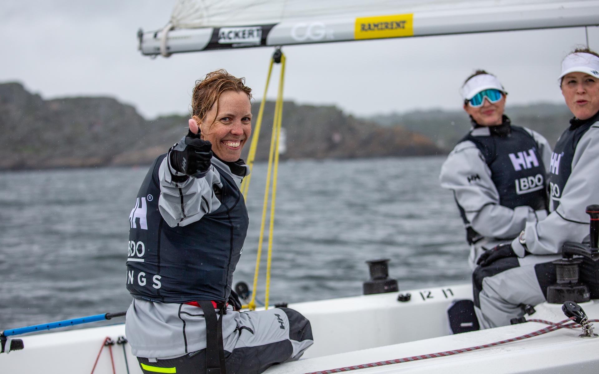 Förra årets vinnare i damklassen, Team Wings med Anna Östling. 