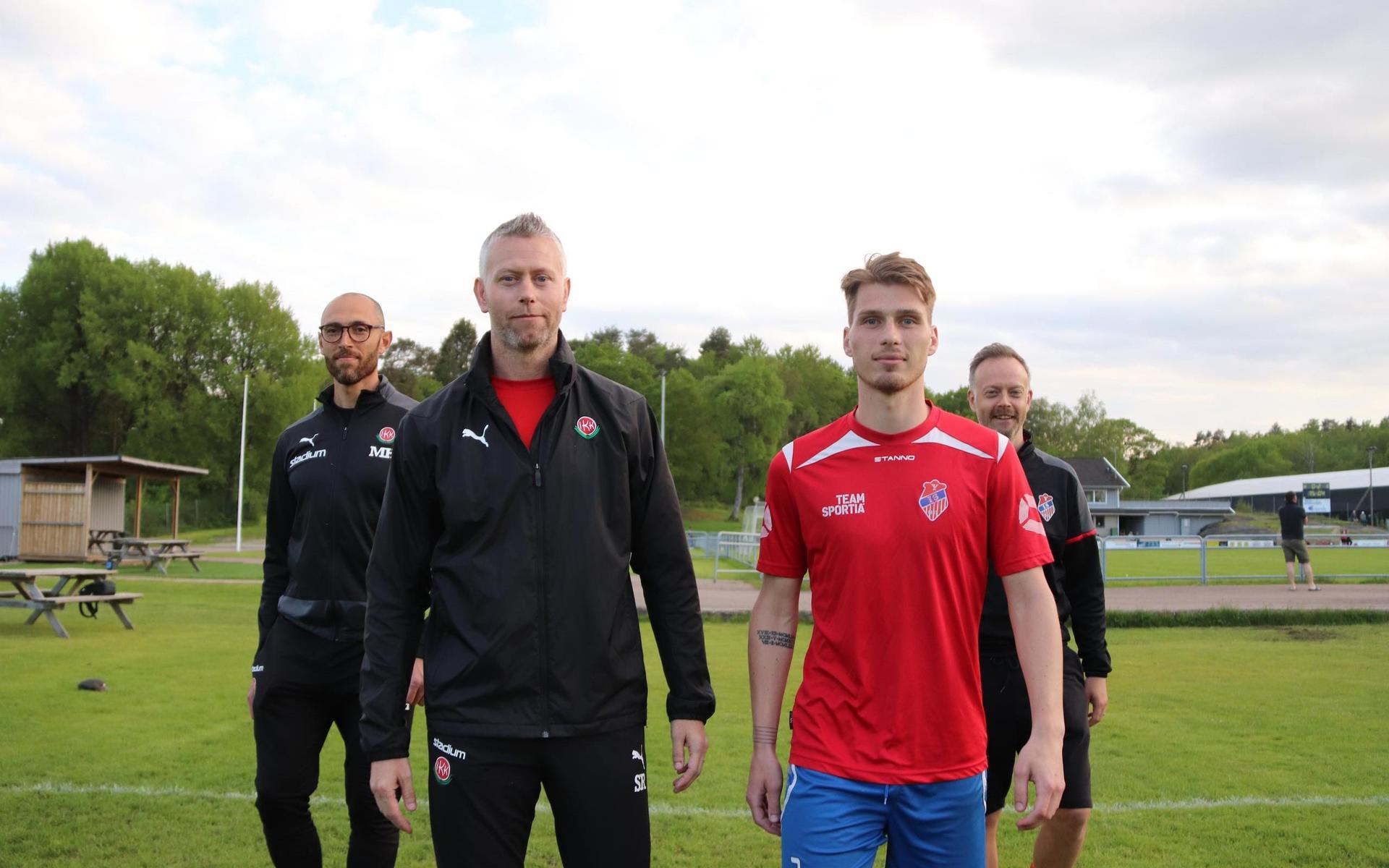 Muataz Hayek och Sören Reuterwall, Kongahälla, möter Ytterbys Tobias Sanne och Robert Tartagni inför premiärderbyt.